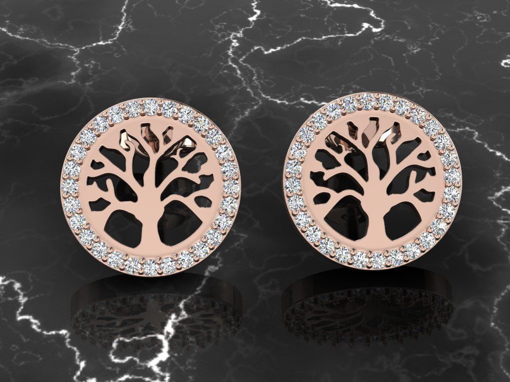 Jewelry Earring 3D print model_2