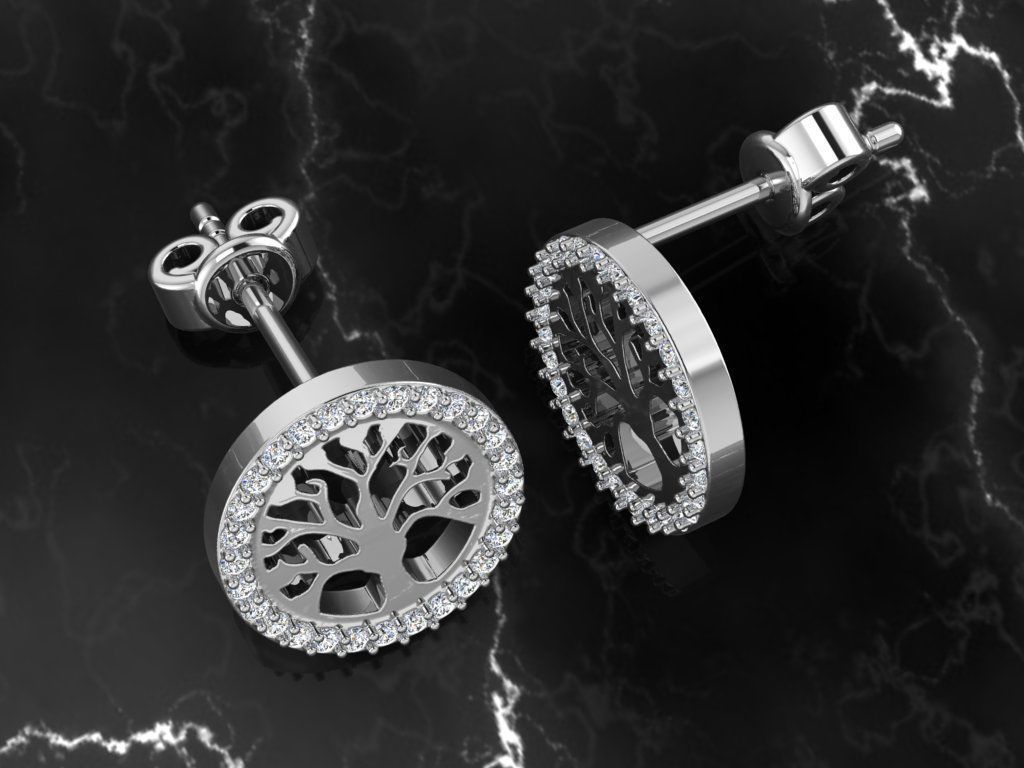 Jewelry Earring 3D print model_1