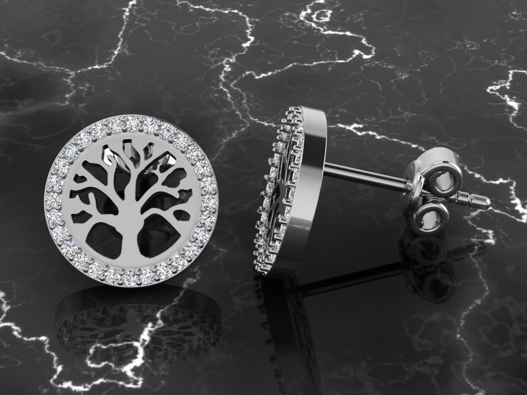 Jewelry Earring 3D print model_6