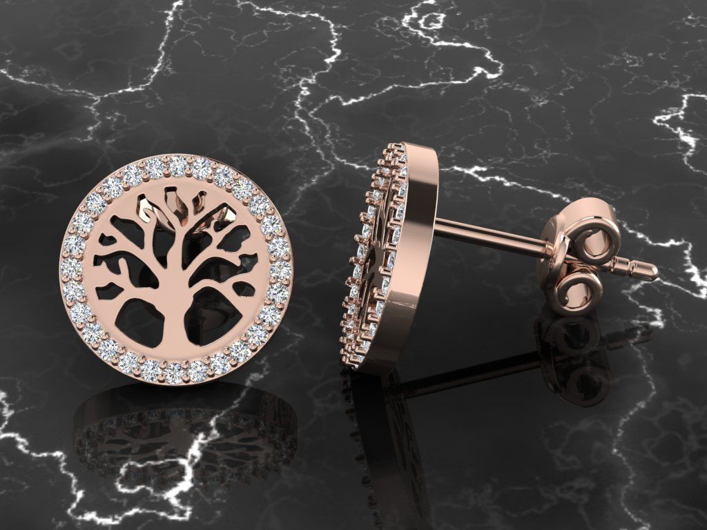 Jewelry Earring 3D print model_4