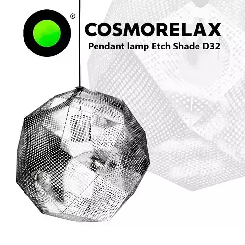 Pendant lamp Etch Shade D32 3D model Pendant lamp Etch Shade D32 3D model