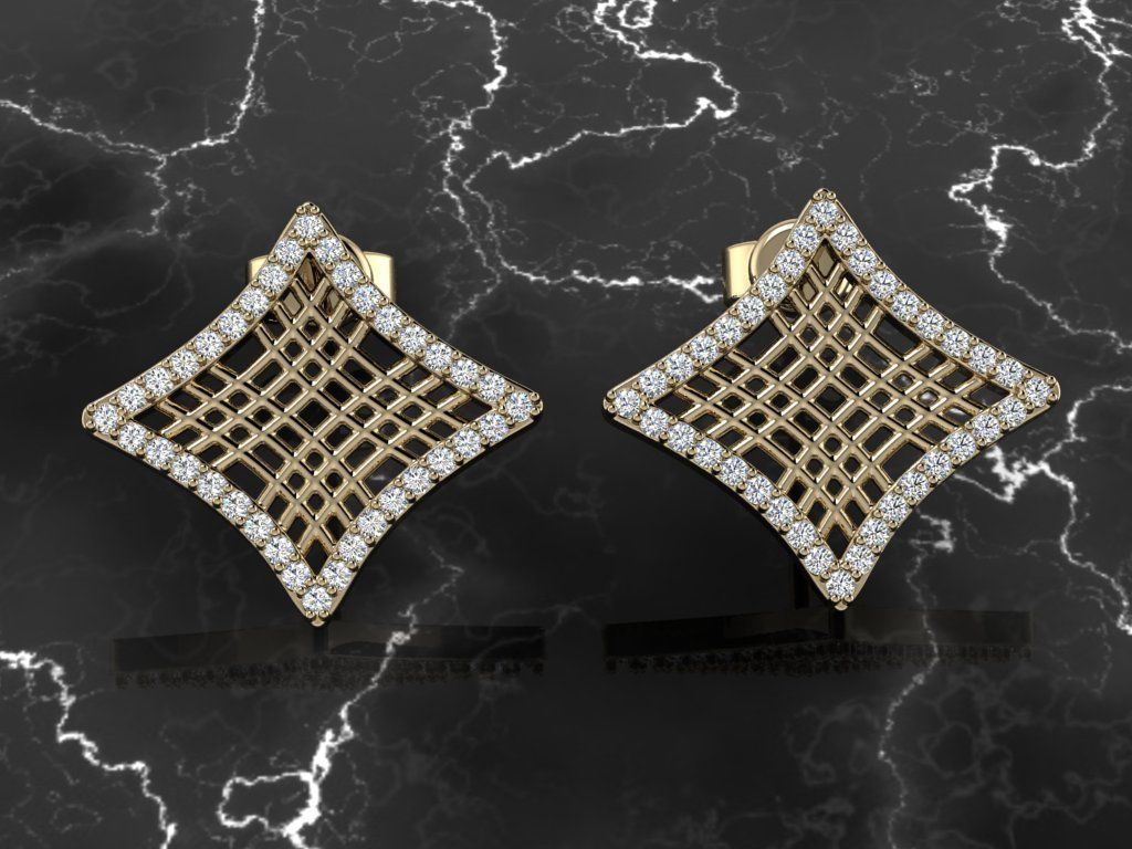 Jewelry Earring 3D print model_9