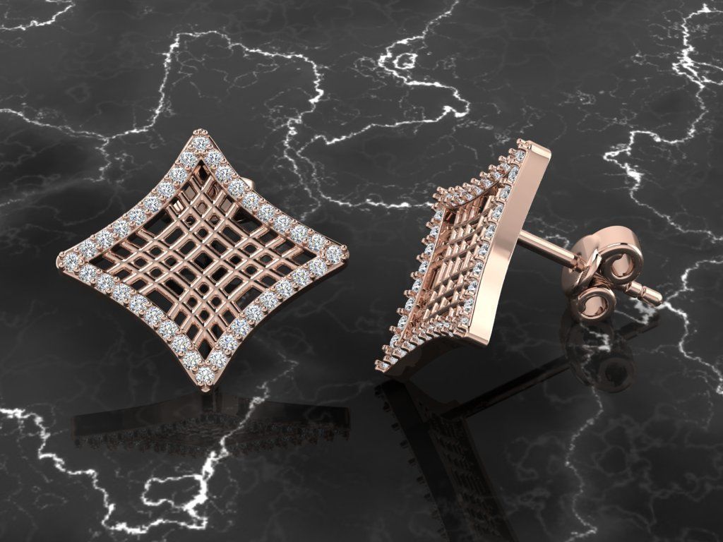 Jewelry Earring 3D print model_4