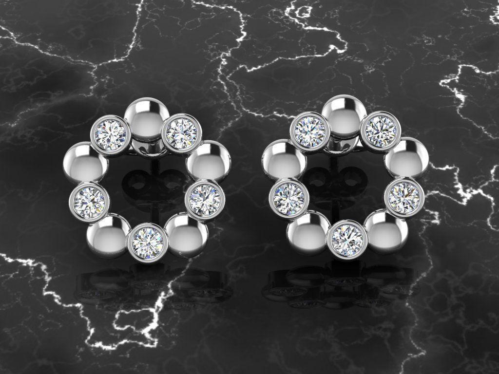 Jewelry Earring 3D print model_7