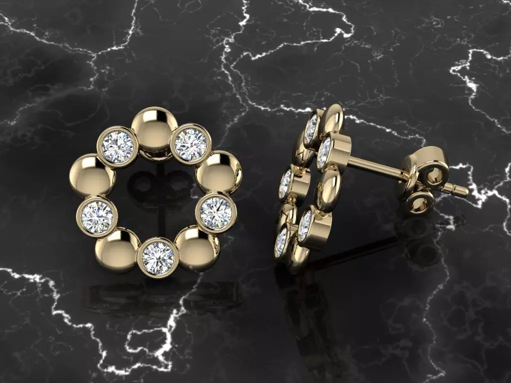 Jewelry Earring 3D print model_0