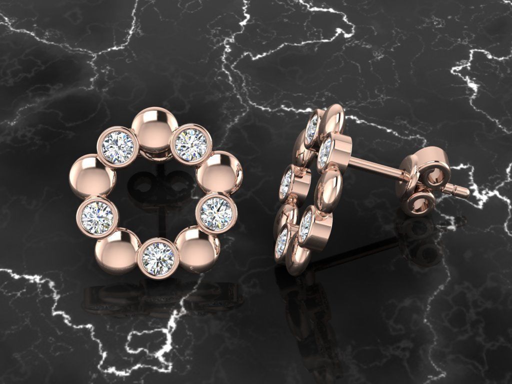 Jewelry Earring 3D print model_4