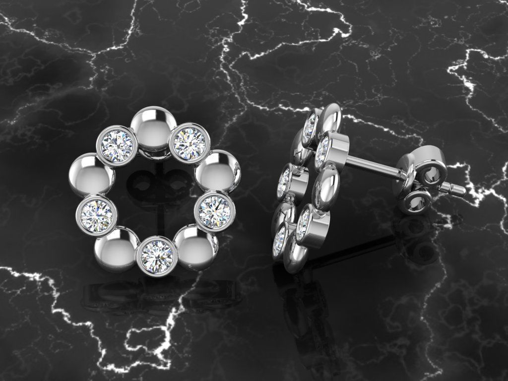 Jewelry Earring 3D print model_6