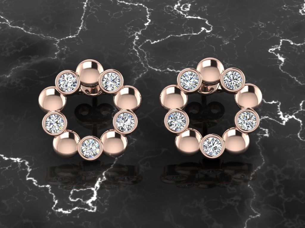 Jewelry Earring 3D print model_2