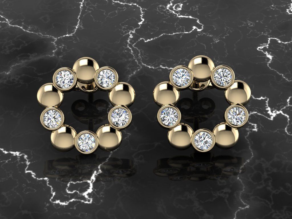 Jewelry Earring 3D print model_9