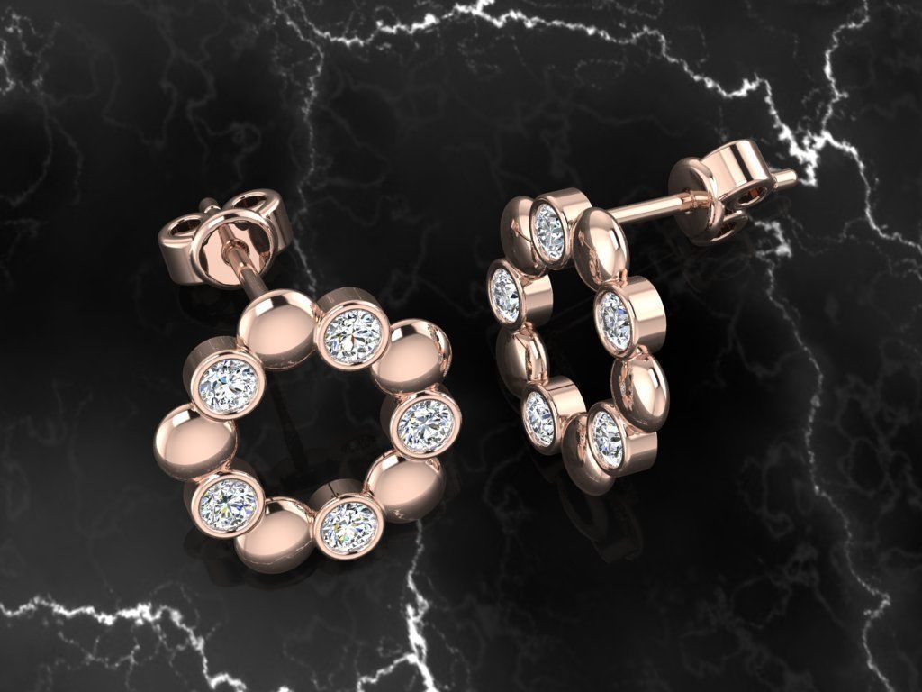 Jewelry Earring 3D print model_5