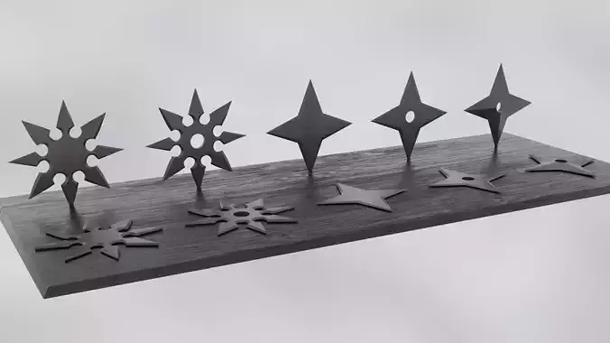 Shuriken Collection Bundle - Game Ready