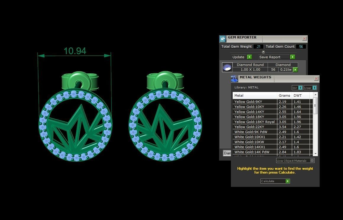 Earring Jewelry 3D print model_3