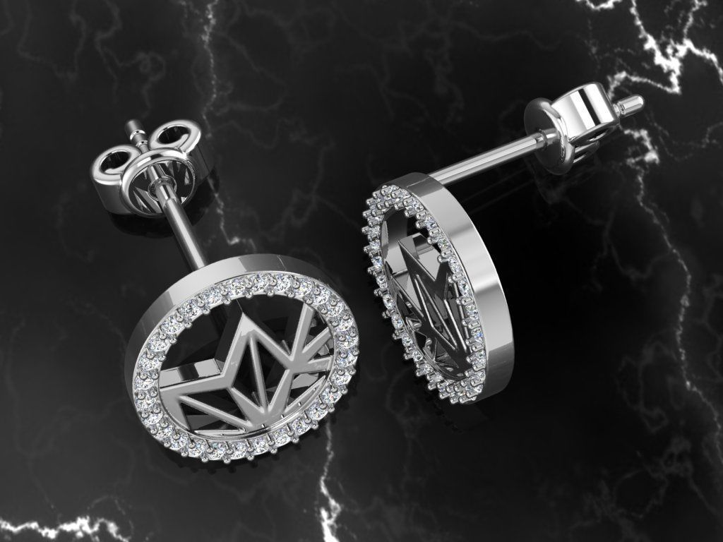 Earring Jewelry 3D print model_1