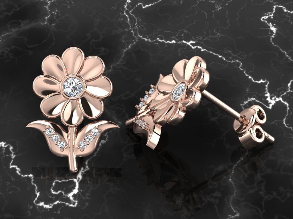 Earring Jewelry 3D print model_4