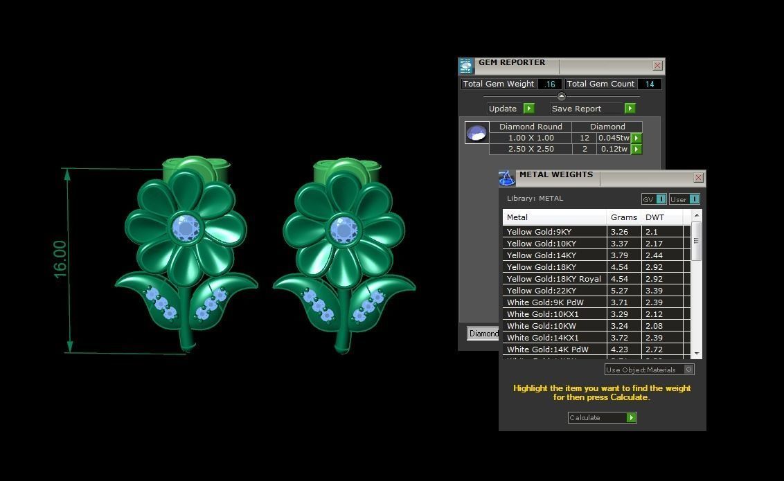 Earring Jewelry 3D print model_3