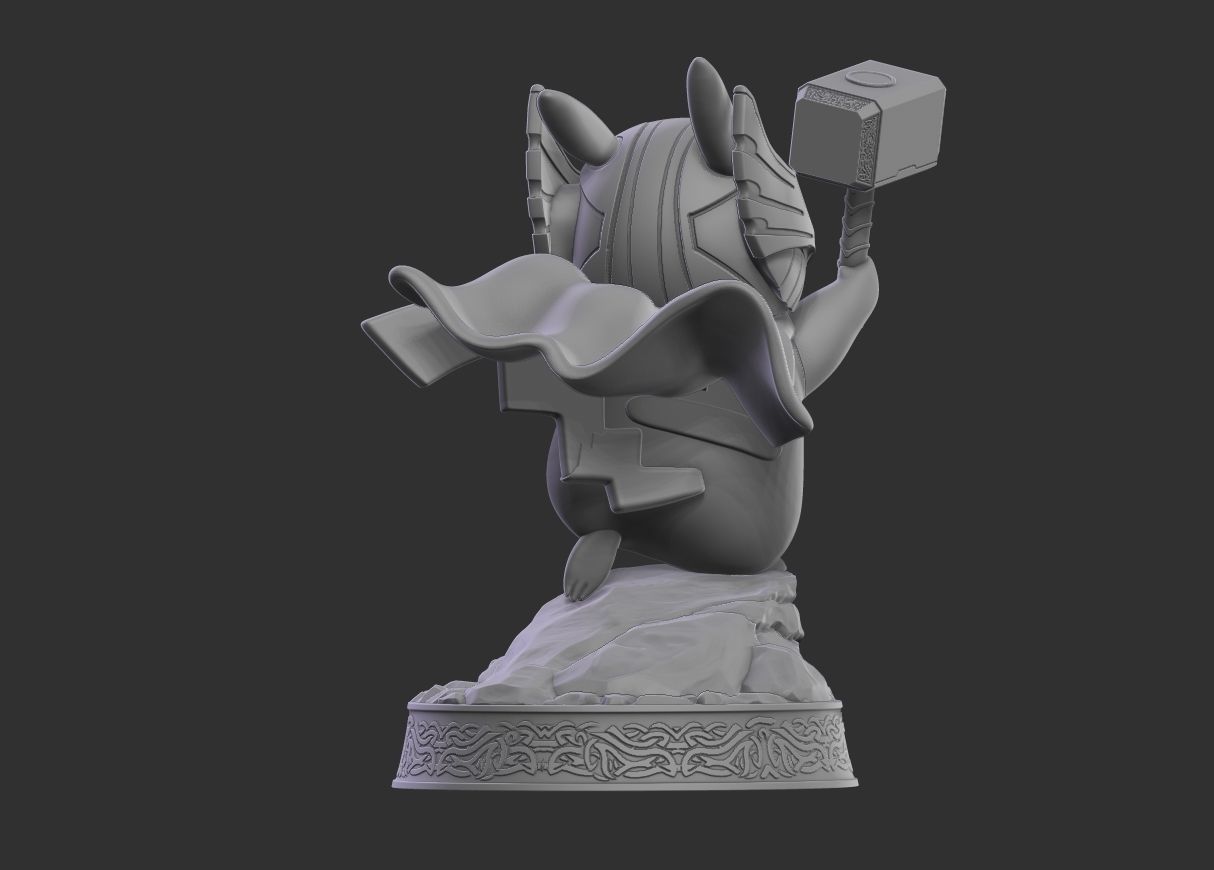 Pikachu Thor 3D print model_5