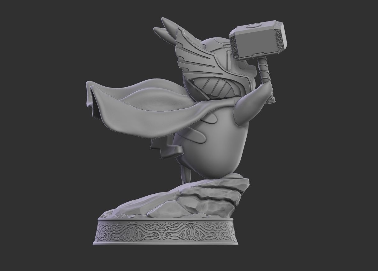Pikachu Thor 3D print model_6