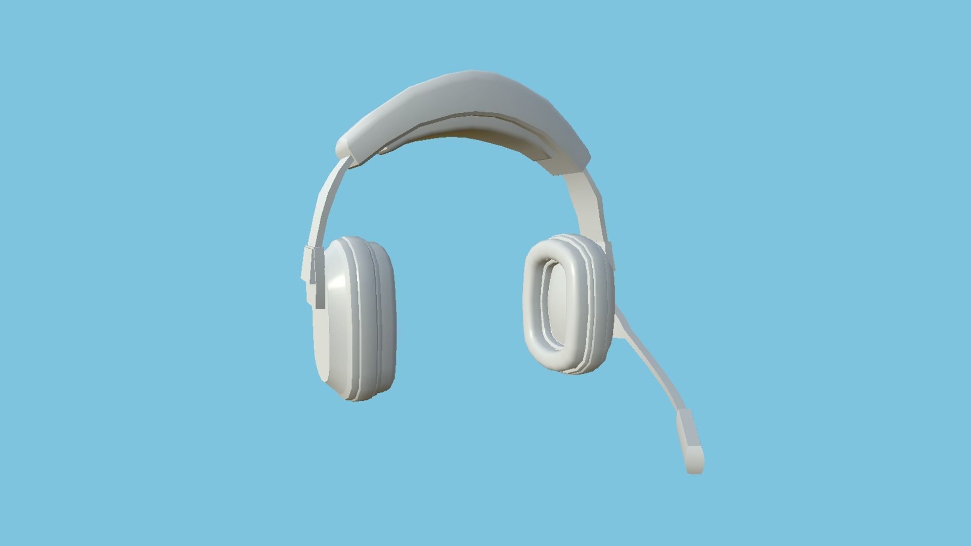 Headset 10 - Black Pink - Character Fashion Design Low-poly 3D model_9