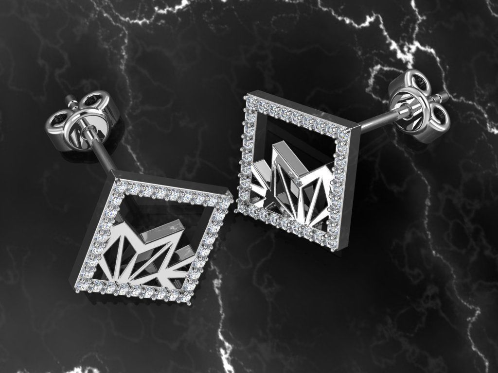 Earring Jewelry 3D print model_1