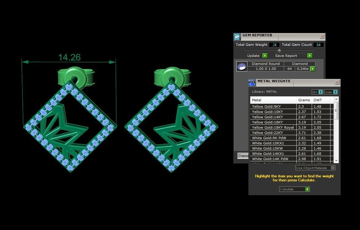 Earring Jewelry 3D print model_3
