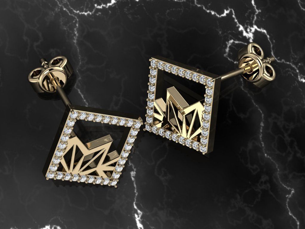 Earring Jewelry 3D print model_8