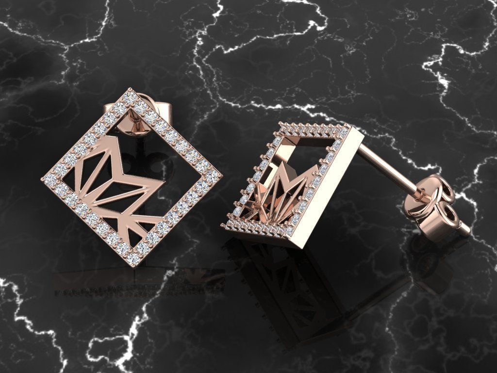 Earring Jewelry 3D print model_4