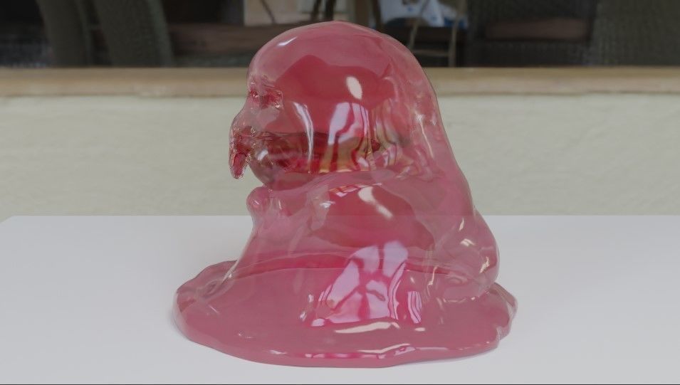 Slime Creature Low-poly 3D model_5