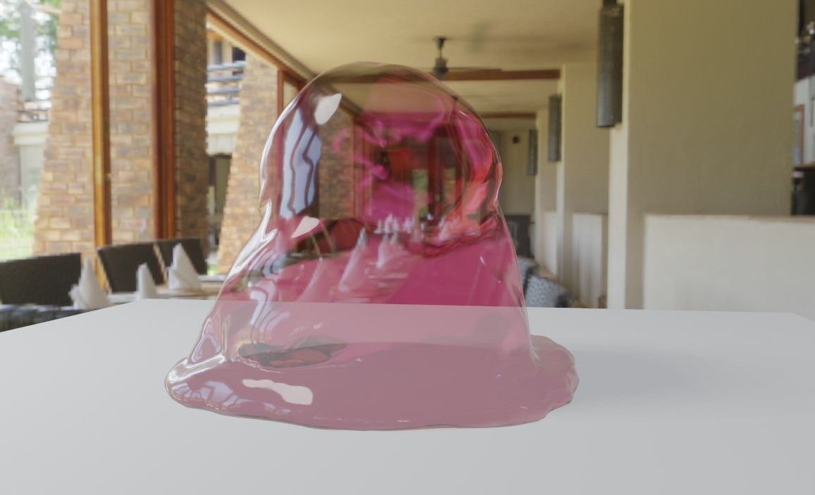 Slime Creature Low-poly 3D model_6