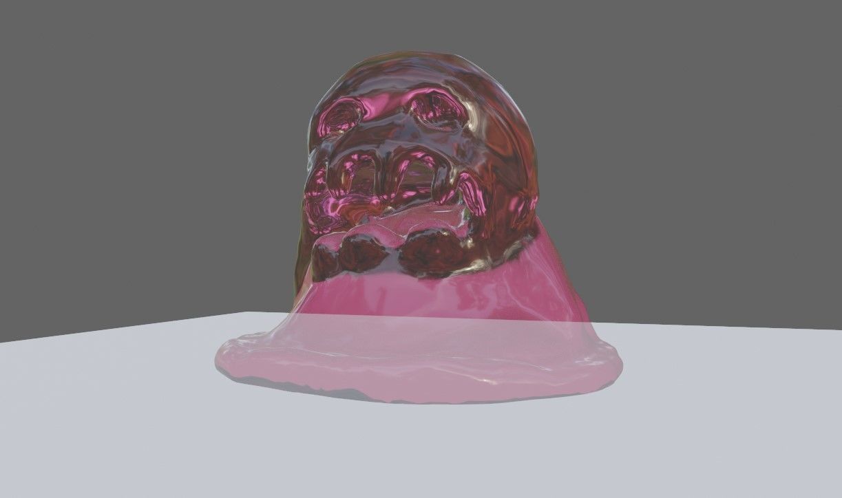 Slime Creature Low-poly 3D model_10