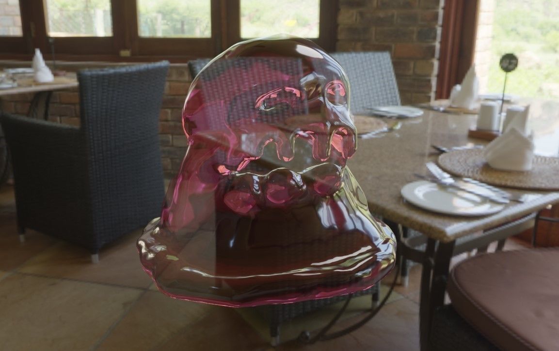 Slime Creature Low-poly 3D model_4