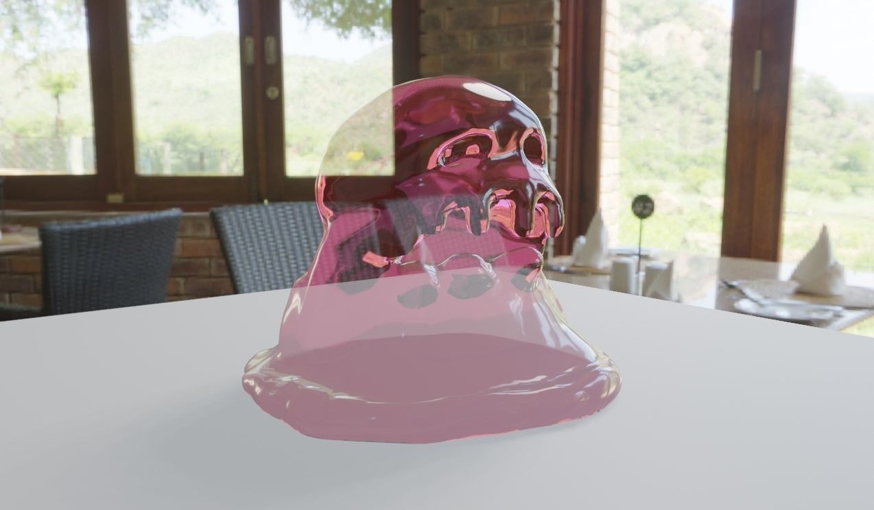 Slime Creature Low-poly 3D model_7