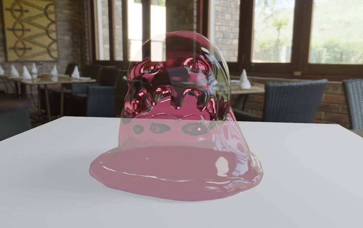 Slime Creature Low-poly 3D model_9