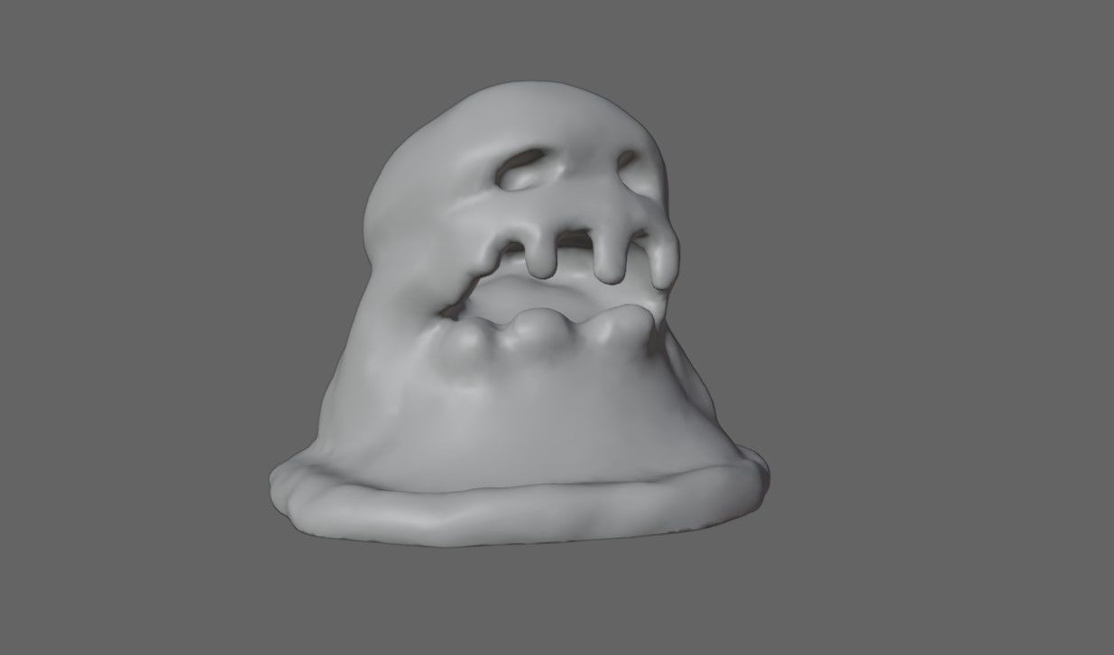 Slime Creature Low-poly 3D model_18