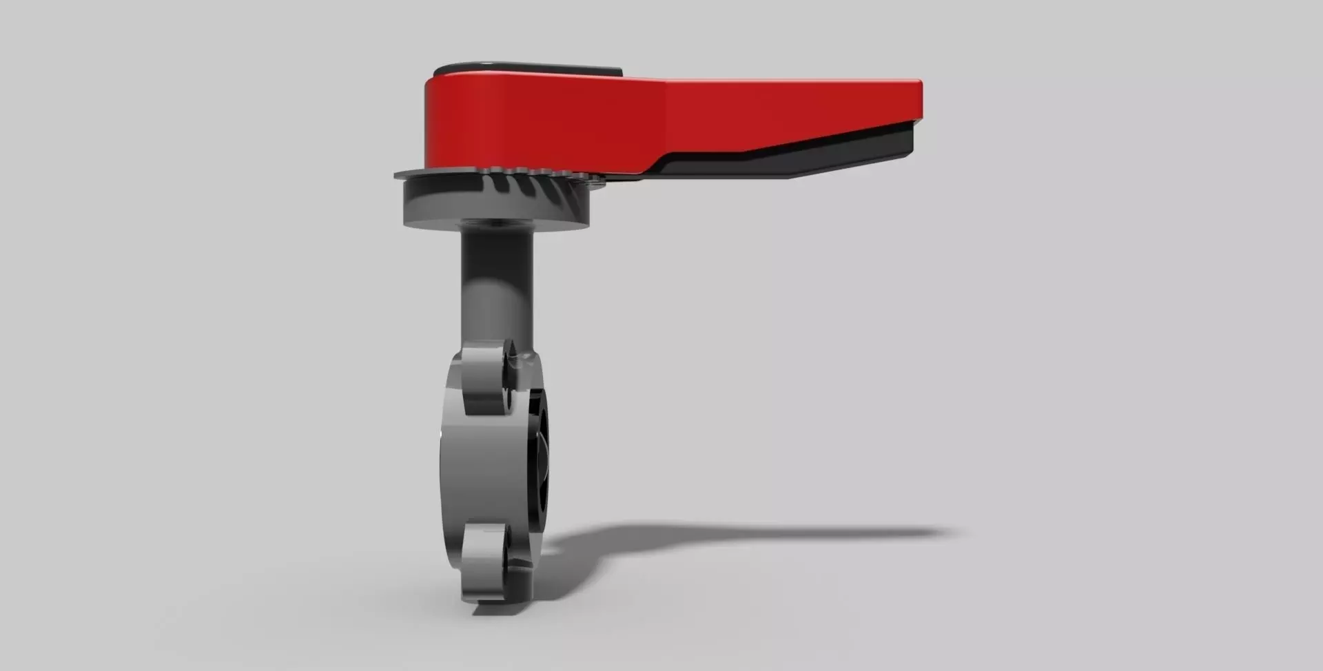 DN65 - PVC Butterfly valve wafer NO - Autodesk Inventor 3D model_0