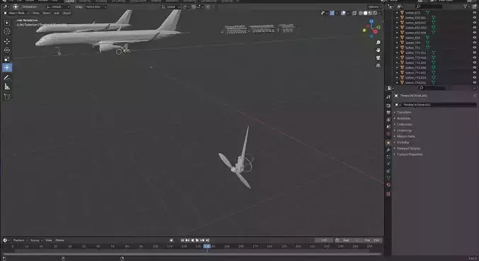 airbus parts and a cabin for the boeing planes ENJOY 