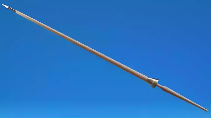 Cavalry Lance 2 Low-poly 3D model