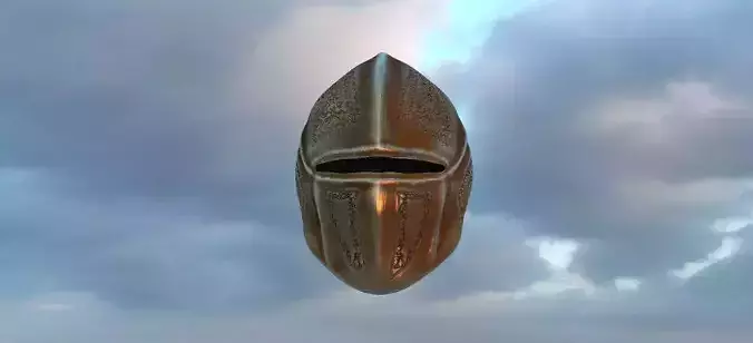 Helmet Closed visor 3D model