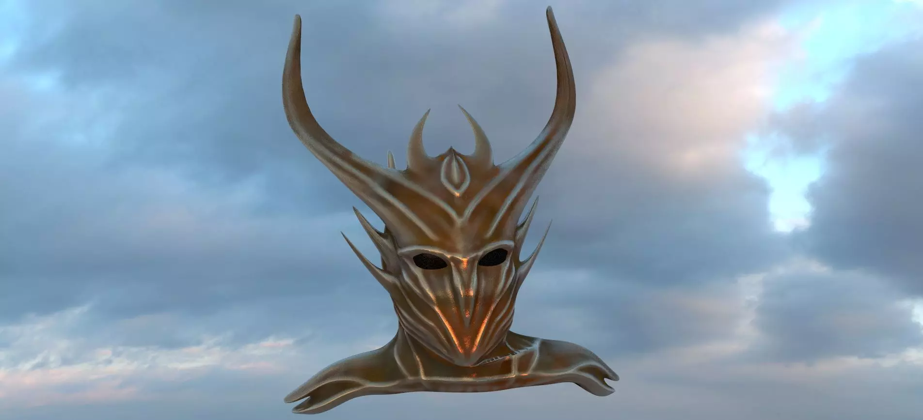 Deaths Helmet 3D model_0