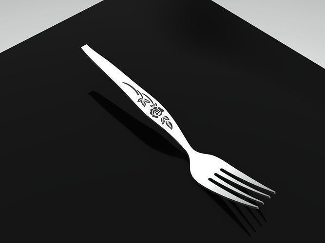 fork knife 3D print model
