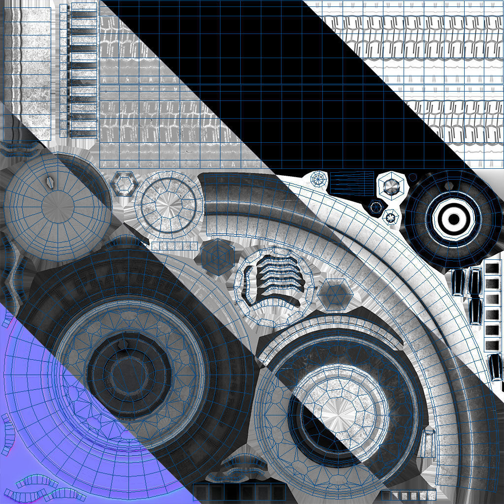 Peterbilt 359 refrigerated van trailer Low-poly 3D model_60