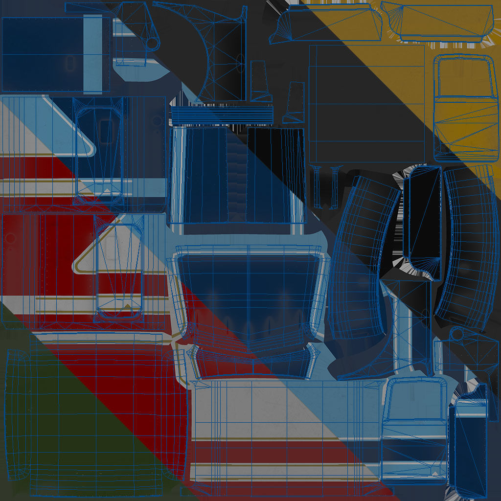 Peterbilt 359 refrigerated van trailer Low-poly 3D model_61