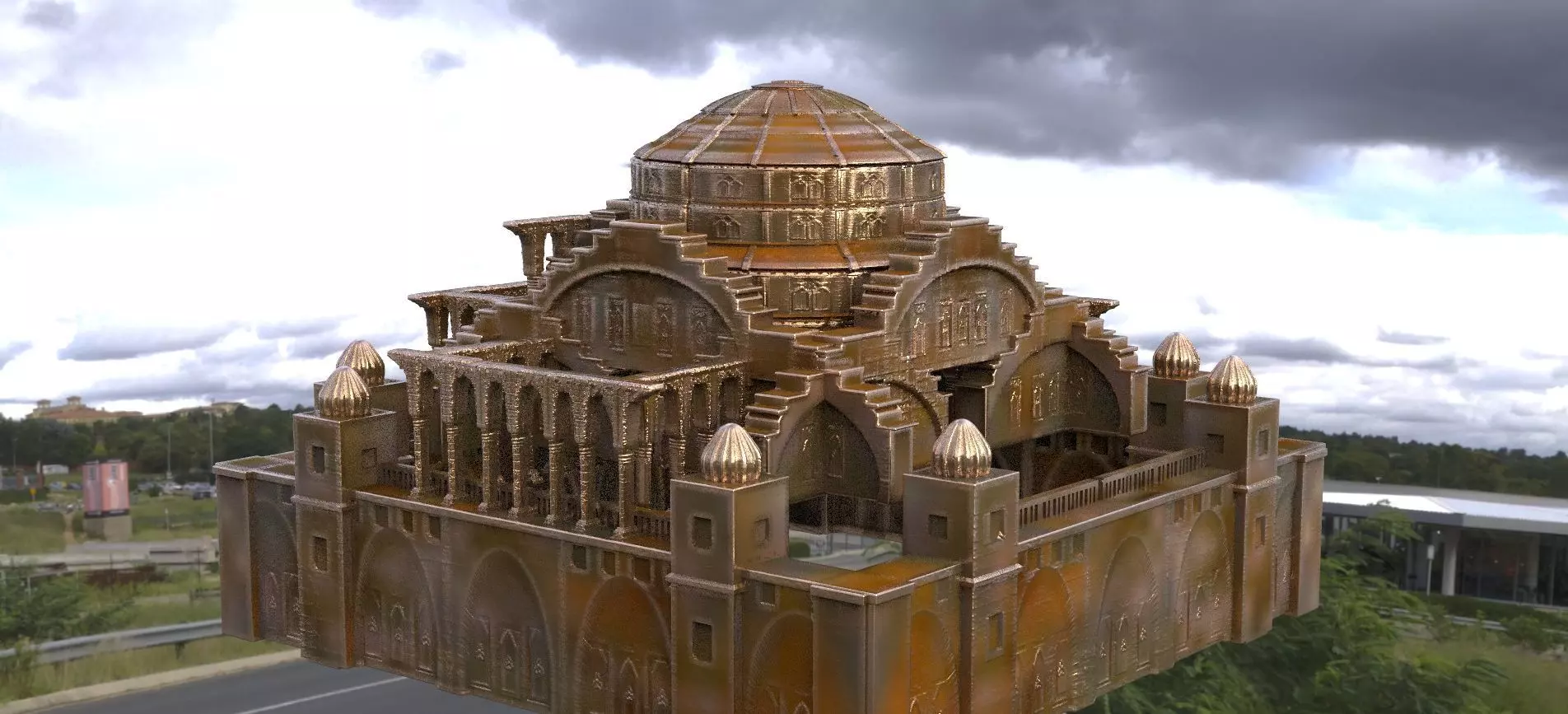 Babylon Temple 3D model_0