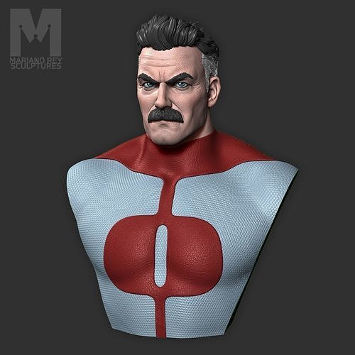OMNIMAN Nolan Grayson Bust - Invincible 3D print model