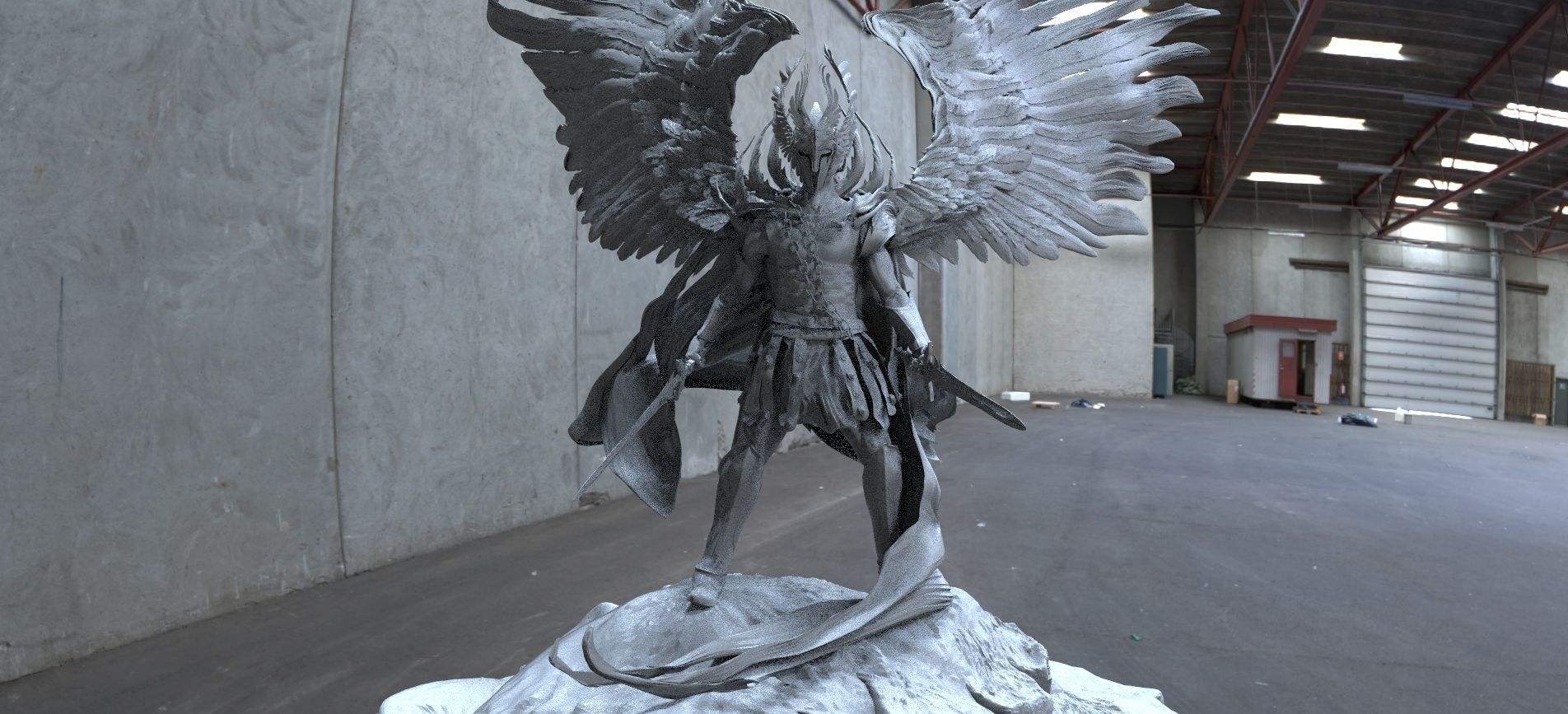 Arch angel Haniel 3D model_1