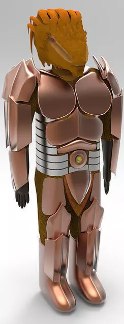 Dragon Born Character Model 3D model_0