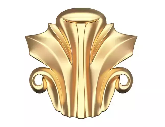 Corbel Carved 02 Low-poly 3D model