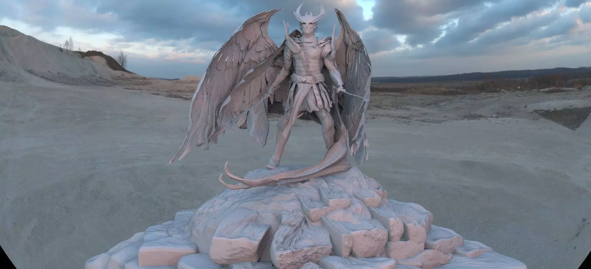 Fallen Angel Twin Blades 3D model_0