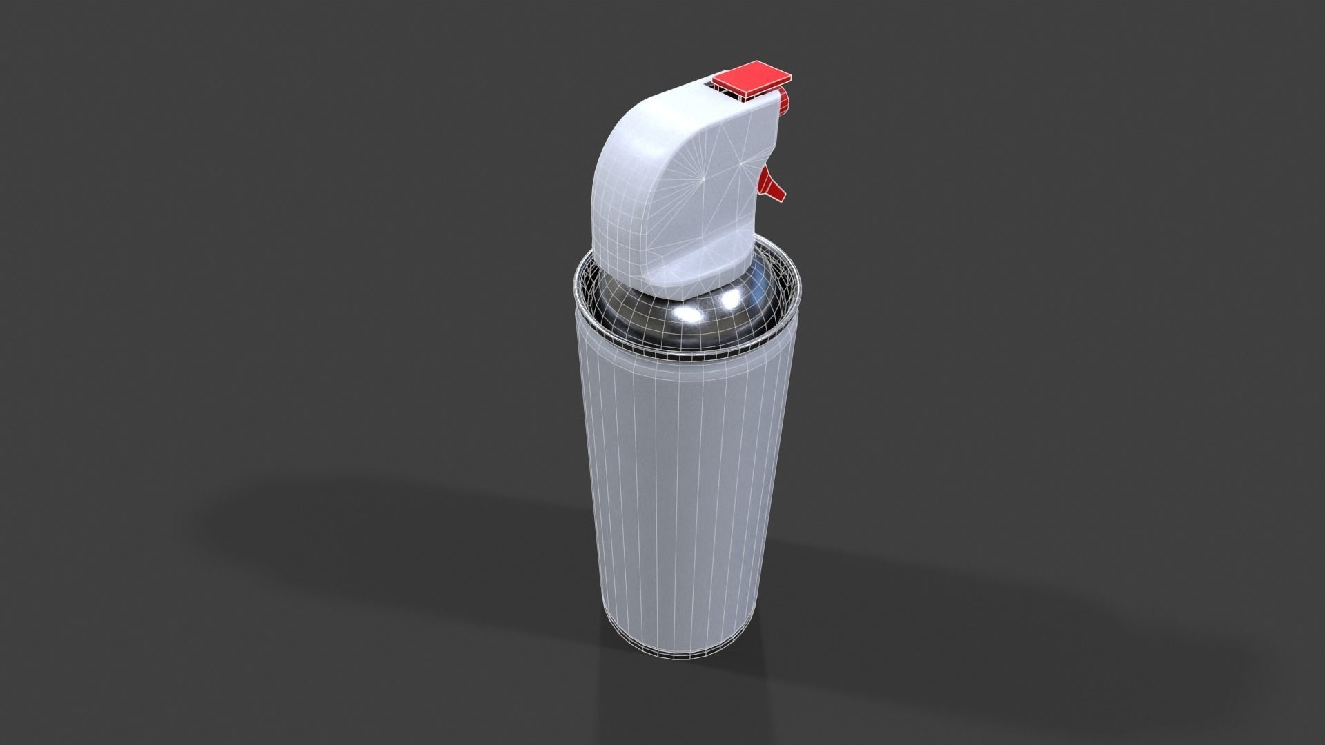 Compressed Air Can V01 - Low Poly Low-poly 3D model_7