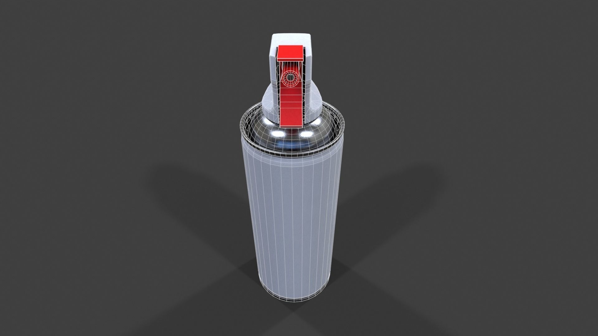 Compressed Air Can V01 - Low Poly Low-poly 3D model_1