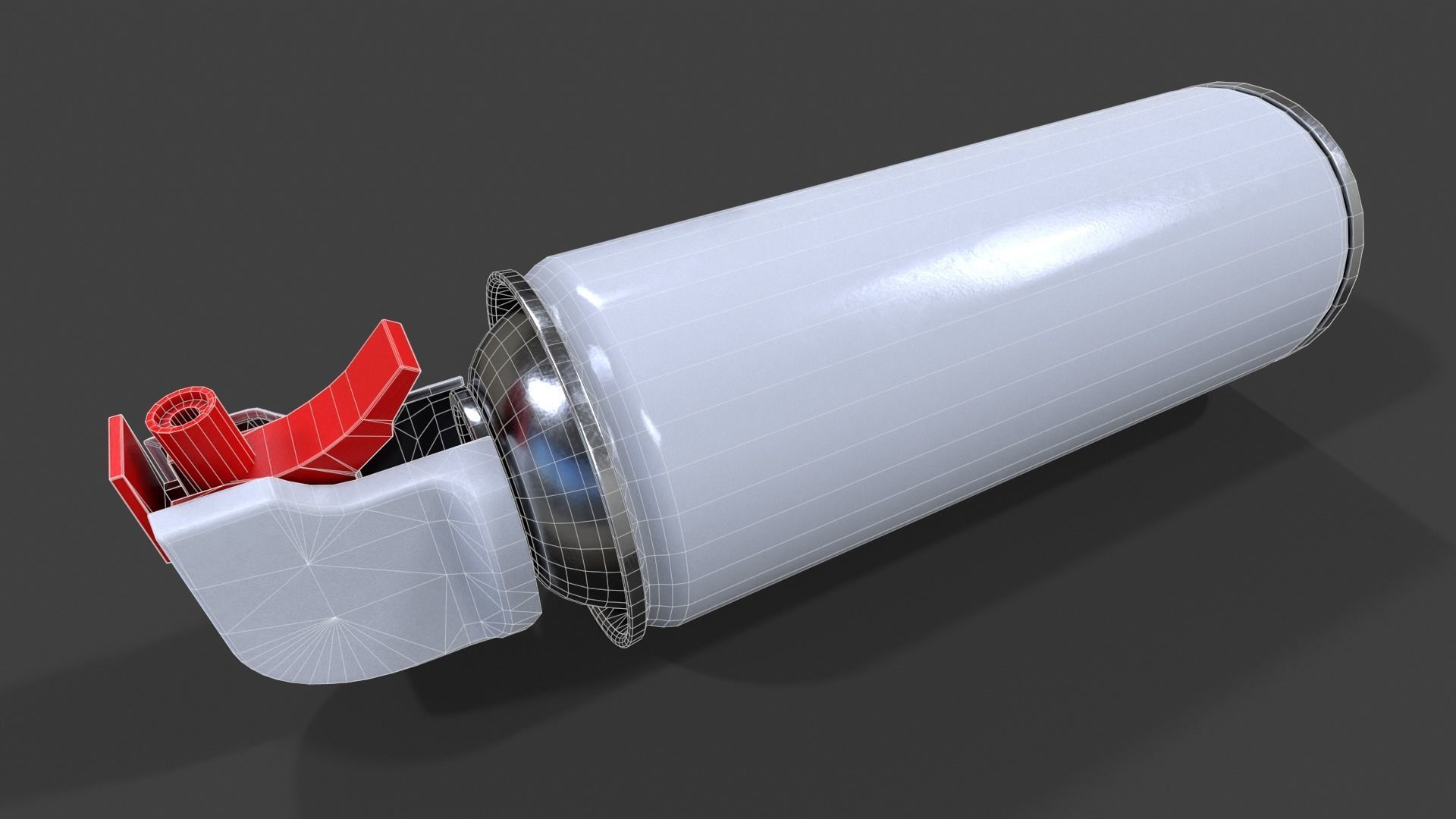 Compressed Air Can V01 - Low Poly Low-poly 3D model_19